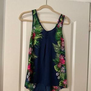 Floral sleeveless top